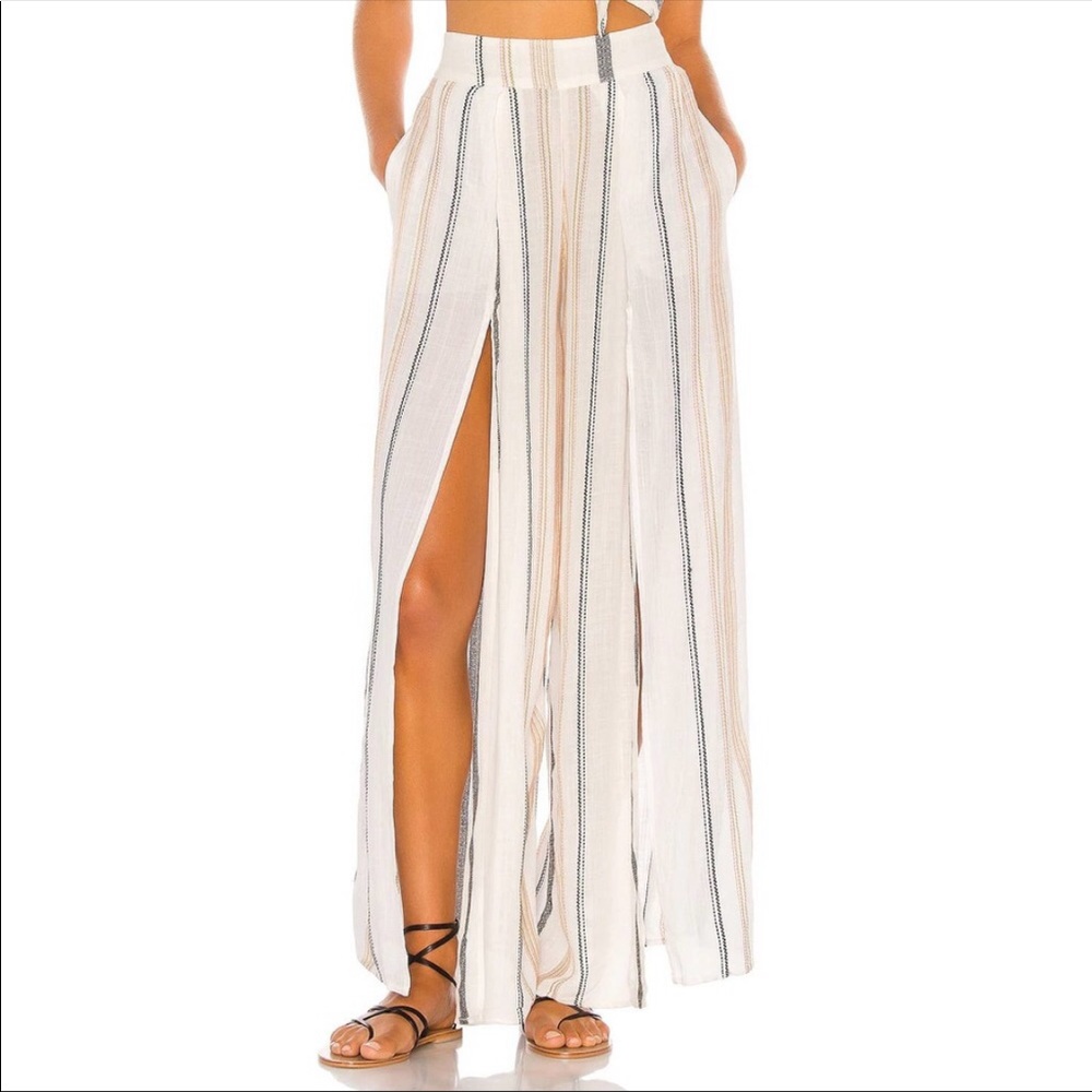 L Space Isla Wide Leg Split Pants Size Small *read* - Picture 1 of 10